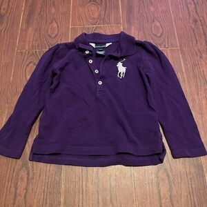 Ralph Lauren Purple Polo Shirt Classic Knit